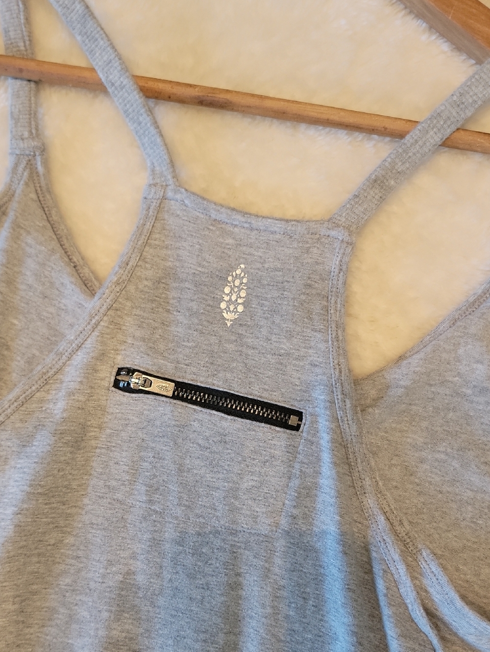 Free People Movement Heathet Grey Hot Shot Mini Tank Dress, Inner Onesie - Picture 5 of 6